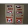 plaques d'autocollants rougepour ailes arrières de banshee