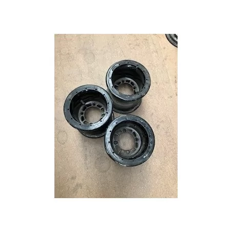 lot de 3 jantes noires sans frettes (écrous conique)