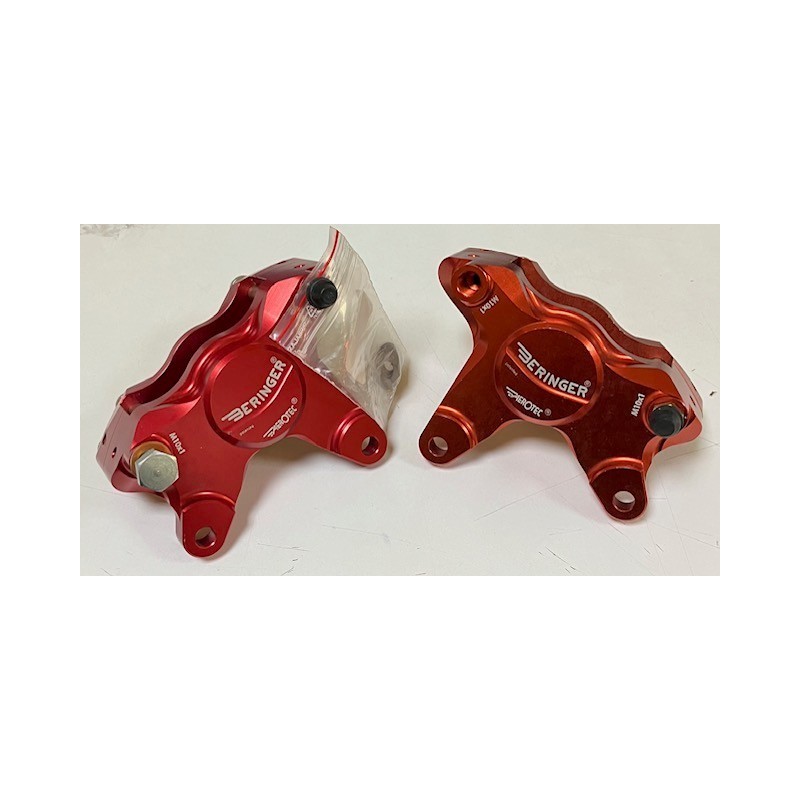 paire d'étrier avant rouge Suzuki LTR