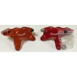 paire d'étrier avant rouge Suzuki LTR