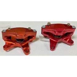 paire d'étrier avant rouge Suzuki LTR
