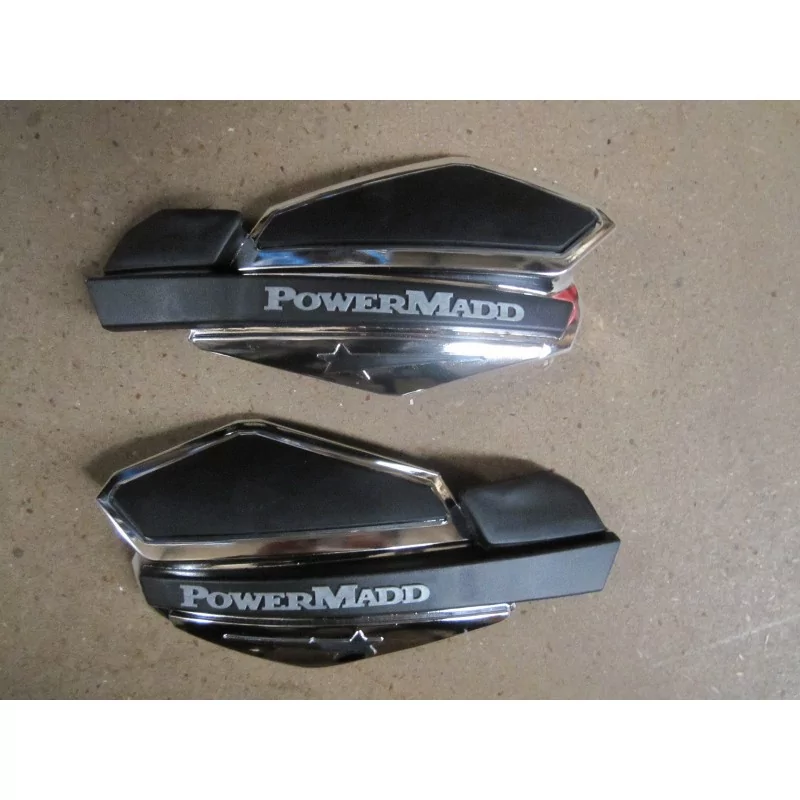 Proteges main POWER MADD gris 'chrome' Proteges main POWER MADD gris 'chrome'