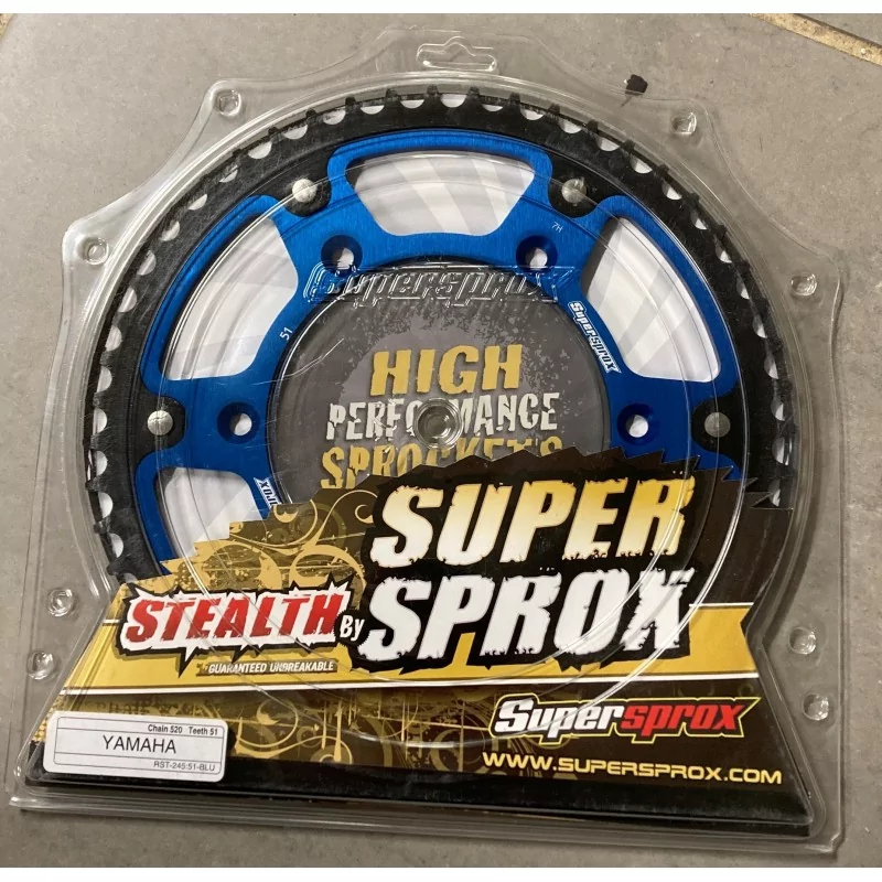 couronne SuperSprox bleue 245-47 dents couronne SuperSprox bleue 245-47 dents