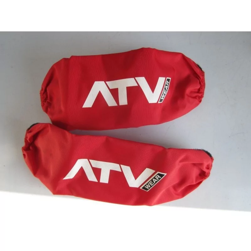 Housses d'amortisseurs ATV WEAR rouge amortisseurs arriere honda 450 20x25 cm Housses d'amortisseurs ATV WEAR rouge amortisseurs arriere honda 450 20x25 cm