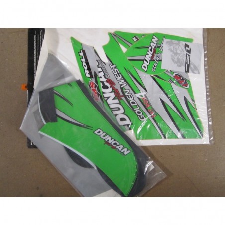 Kit déco ONE DUNCAN RACING vert KFX 400 2003-2004