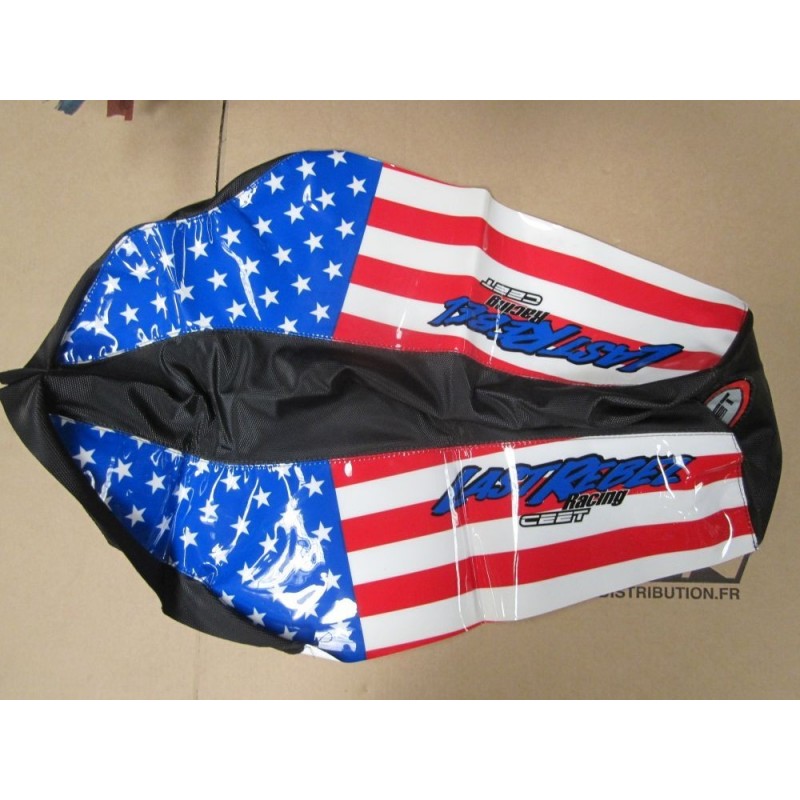 HOUSSE DE SELLE WARRIOR CEET "DRAPEAU AMERICAIN"